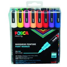 Marqueurs Posca PC3M couleurs basiques (lot de 16)